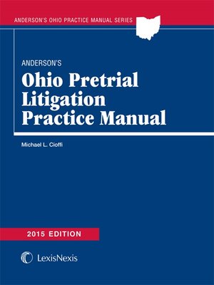 cover image of Anderson's Ohio Pretrial Litigation Practice Manual
